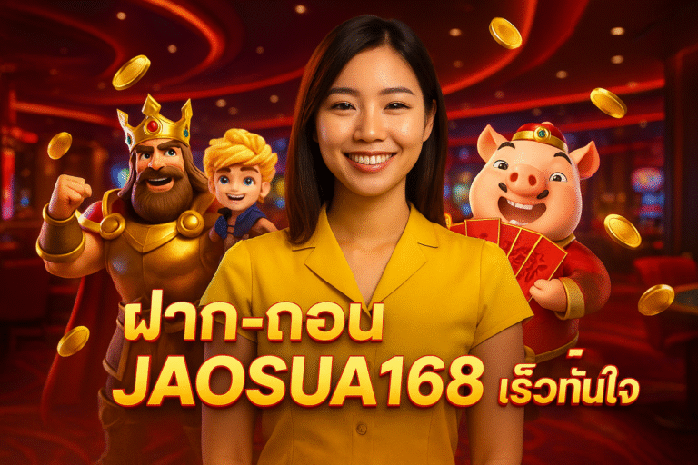 ฝาก-ถอน JAOSUA168 เร็วทันใจ