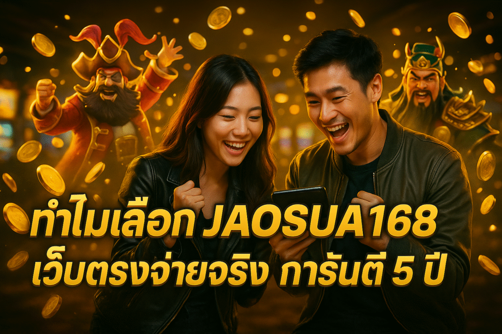 ทำไมเลือก JAOSUA168 เว็บตรงจ่ายจริง การันตี 5 ปี
