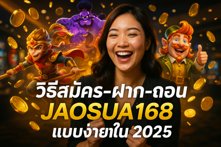 วิธีสมัคร-ฝาก-ถอน JAOSUA168 แบบง่ายใน 2025